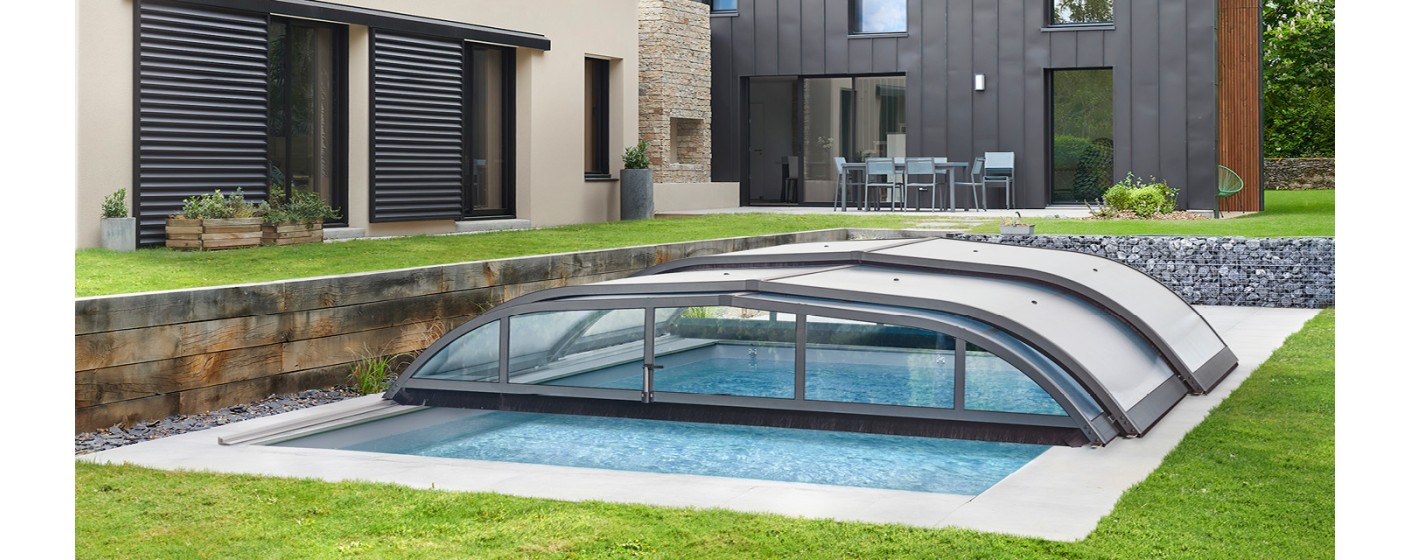 Abris de piscine en kit | Monorail ou sans rail, 2 à 5 modules, montage rapide | Coclic Alu